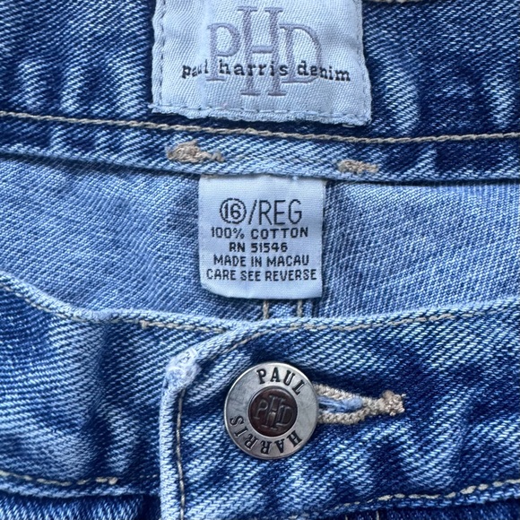 Vintage 90’s Paul Harris Design High Rise Straight Leg Mom Jeans Size 16 - Picture 7 of 7